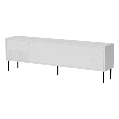 Komodë Cama Meble ABI, 200x38x62cm, chipboard MDF, e bardhë