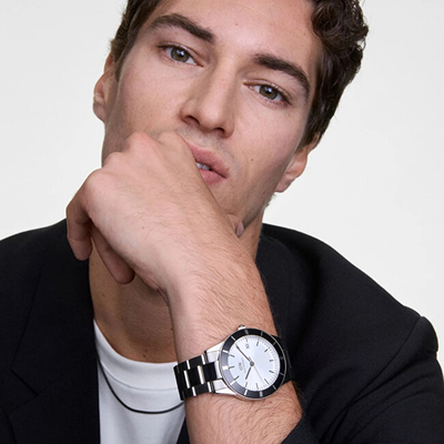 Qafore Daniel Wellington Tide Mesh DW00401101, e zezë