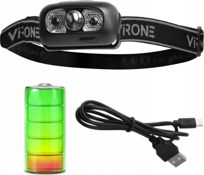 Fener koke LED pa markë, 3W, 120lm, i karikueshëm 500mAh