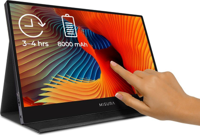 Пренослив монитор MISURA, 16", Фул HD IPS, црн