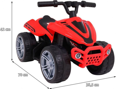 Quad elektrik Ramiz Little Monster, 25W, 70 cm, i kuq