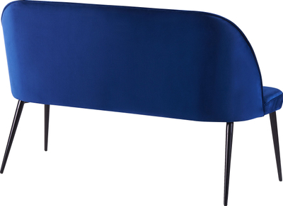 Divan kuzhine Beliani Osby, 2 vende, kadife, blu navy