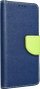 Këllëf libri Fancy për Samsung Galaxy S24 Plus, me magnet, me xhepa kartash, navy lime