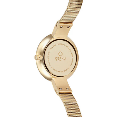 Orë për femra Obaku Sol Gold V149LXGGMG, e artë