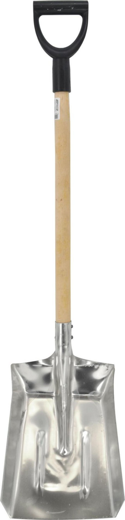 Lopatë qymyri Awtools No. 3, alumini, dorezë druri, ngjyrë argjendi