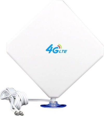 Antena 4G LTE 25dBi TS9 Tcl Alcatel Linkhub HH71, MIMO, e bardhë