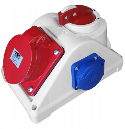 Распределителен панел COMBO 16A 5P, 2x230V, IP44