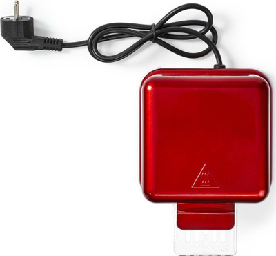 Makineri kokoshkash Retro me ajër të nxehtë, 1200W, e vogël, e kuqe me të bardhë
