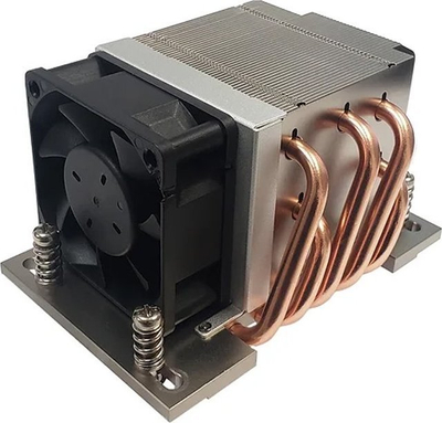 Ftohës procesori Inter-Tech Cooler A-54 2HE, aktiv, AMD Socket SP6, i zi gri