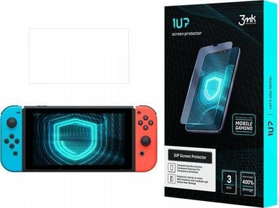Folie mbrojtëse 3MK 1UP për Nintendo Switch, 3 copë, transparente
