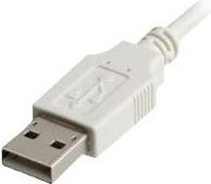 Kabllo USB Multicomp Pro 11.99.8931, USB 2.0 Type A në Type A, 3m, e bardhë