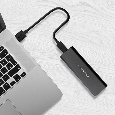 Kuti eksterne për SSD M.2 Qoltec Enclosure Pocket, SATA NVMe, USB Type C, gri