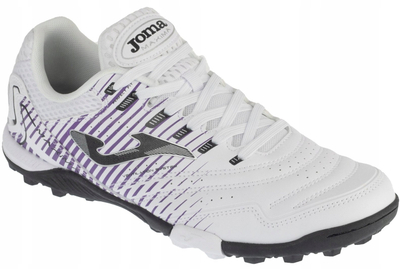 Фудбалски копачки Joma Maxima 26 MAXS TF, за синтетичка трева, број 45.5, бели со виолетова