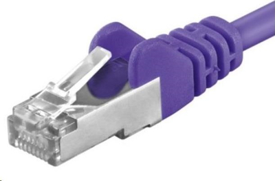 Kabllo rrjeti PremiumCord CAT6a S FTP, RJ45 RJ45, 0.25m, vjollcë