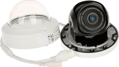 Kamerë IP dome Hikvision DS-2CD1123G2-I, 2MP 1080p, lentë 2.8mm, e bardhë