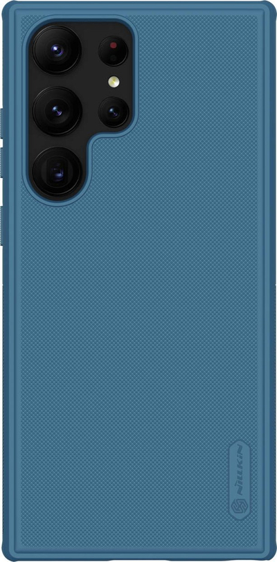 Kullof telefoni Nillkin Frosted Pro për Samsung Galaxy S23 Ultra, TPU dhe PC, anti-goditje, blu