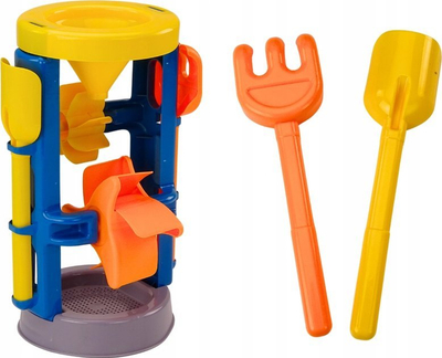 Set lodrash rere XKids, mulli i madh, lopatë dhe harkë, shumëngjyrësh