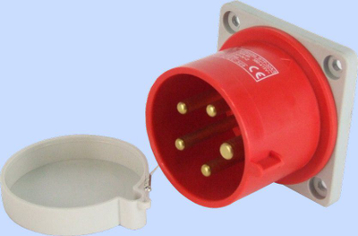 Përçues paneli Elektromet Straight, 32A, 400V, i kuq
