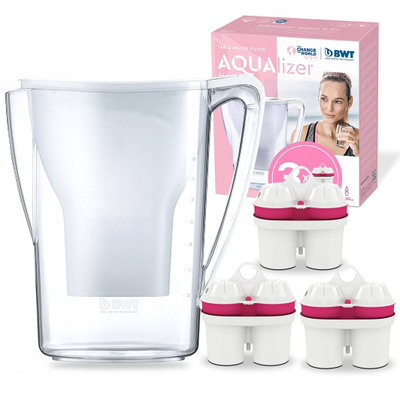 Kusie filtruese uji BWT Aqualizer Home, 2.7L, 3 filter Mg2+, e bardhë