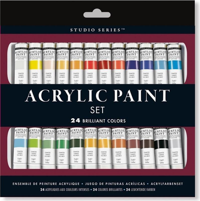 Сет акрилни бои Studio Series, 24 бои, 12 ml