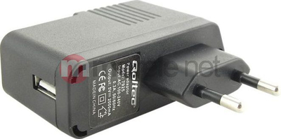 Karikues rrjeti Qoltec 10W, 5V 2A, USB, i bardhë
