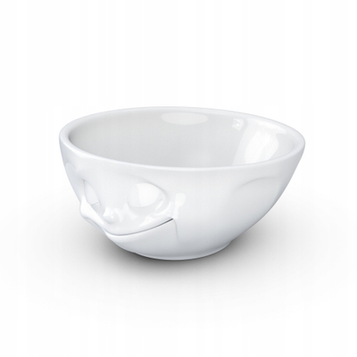 Tas porcelani Fiftyeight Happy Bowl, 350 ml, i bardhë
