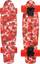 Skateboard SMJ UT-2206 Red Jungle, plastike, kushineta ABEC-7, i kuq