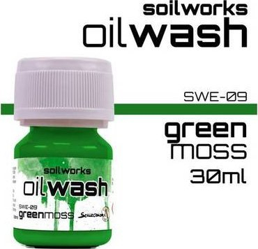 Bojë vaji për modelizma Scale75 Soilworks Oil Wash Green Moss, 30 ml, jeshile