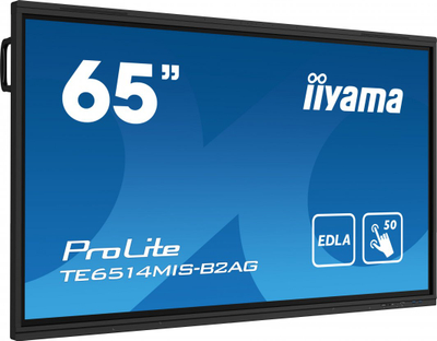 Ekran interaktiv Iiyama ProLite TE6514MIS-B2AG, 65\", 4K Ultra HD, Wi‑Fi, i zi