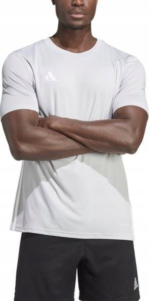 Fanellë sportive adidas Table 23 Jersey M IA9143, poliester i ricikluar, teknologji Aeroready, e bardhë