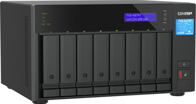 Server skedarësh Qnap TVS h874T, Intel Core i7, 32GB RAM, gri