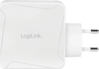 Ngarkues muri LogiLink PA0281, 100W GaN, USB C edhe USB A, i bardhë