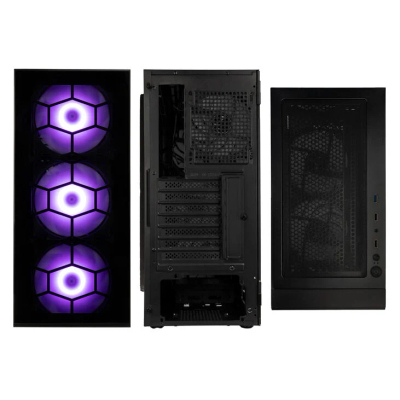 Kasë Kolink Observatory HF Plus Glass ARGB Midi-Tower, e zezë