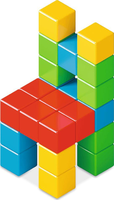 Lodër kubesh Geomag Klocki Magicube, 24 kube
