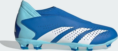Këpucë futbolli Adidas Predator Accuracy.3 LL FG Jr IF2266, për kalamaj, pa lidhëse, blu