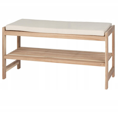 Stoli garderobe Home24 Acina, me vend për rujtje, ngjyrë dru natyral