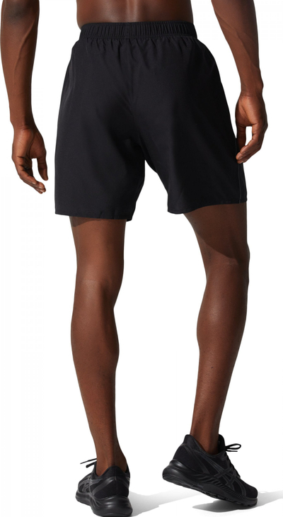 Pantallona sportive Asics Core 2in1 7in Men, për vrap, për burra, të zeza