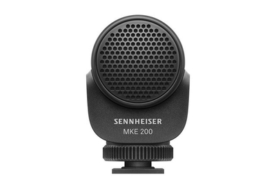 Mikrofon kompakt Sennheiser MKE 200, për kamera dhe smartphone, i zi
