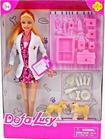 Kukull doktore Maksik Doctor, me aksesorë, 23cm, shumëngjyrëshe