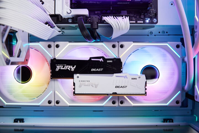 Modul i memories Kingston Fury Beast White RGB 32GB DDR5 5600 CL36, AMD EXPO