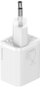Karikues Baseus Super Si Quick 1C, USB-C, 25W, i bardhë + kabllo USB-C - USB-C, 3A, 1m, e bardhë
