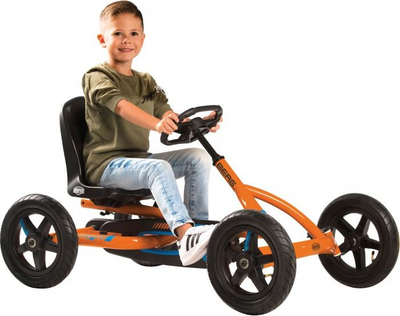 Gokart me pedale BERG Buddy B-Orange, BFR, për kalamaj 3-8 vjeç, portokalli