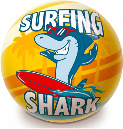 Топка играчка BRIMAREX Surfing Shark, 23cm, шарена