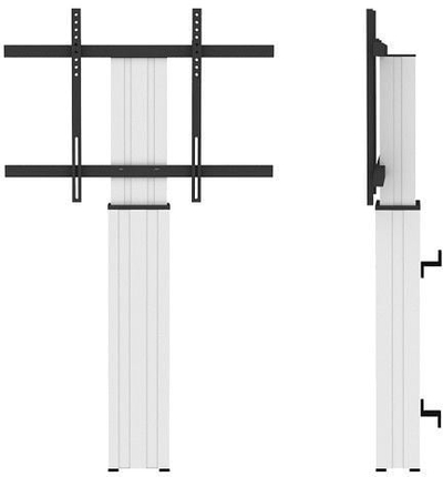 Stendë dyshemeje për TV Neomounts PLASMA W2250, 42"-100", 150 kg, argjend