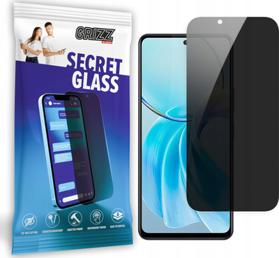 Xham mbrojtës hibrid Grizz SecretGlass për Vivo Y100i, efekt privatësie, mat, transparent