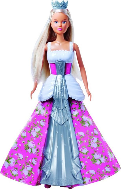 Kukull Simba Steffi Love Magical Wedding, fustan 2 në 1, flokë të gjata, me shumë ngjyra