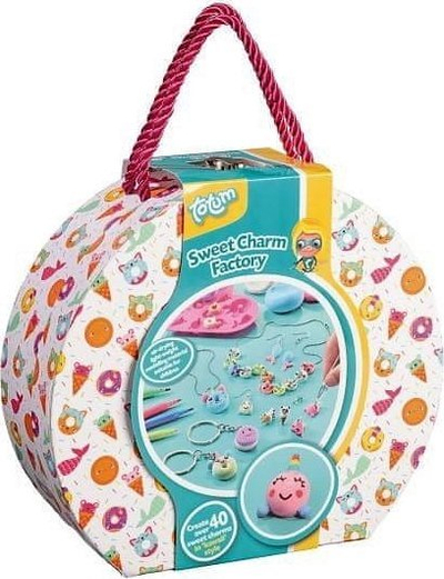 Set kreativ Totum Sweet Charm Factory, për me bo varëse, mbi 5 vjeç, shumëngjyrësh