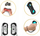 Set aksesorësh JYS NS241 për Nintendo Switch, 12 pjesë, për Switch dhe Switch OLED, i zi