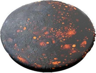 Mbajtëse PopSockets Dark Star Gen. 2, 6.5 ", e kuqe