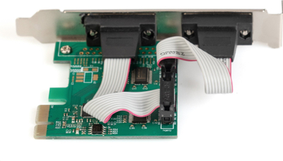 Kartë kontrolli Digitus PCIe COM, 2x RS-232, low profile